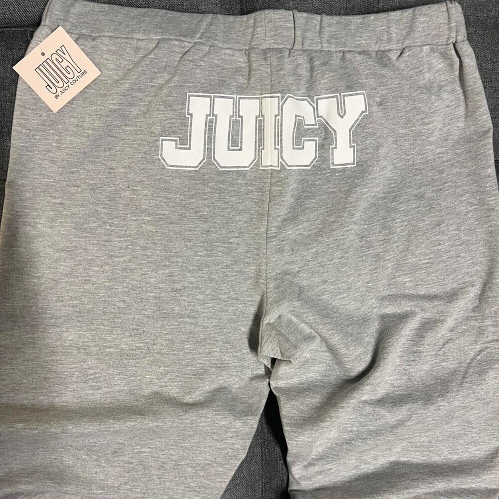 Y2K JUICY COUTURE Women Gray Logo Sweat Pants/ Joggers XL NWT
